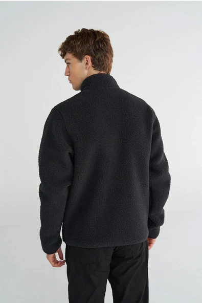 hummel Arthur Sherpa Zip Jacket Siyah Erkek Fermuarlı Ceket - 2