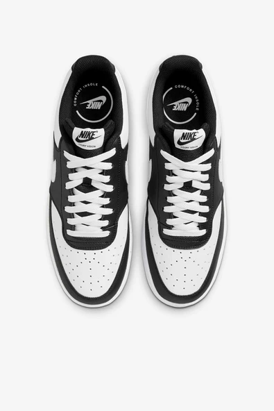 Nike Court Vision LO HM9862-001 Beyaz/Siyah Erkek Günlük Spor Ayakkabı - Resim 5