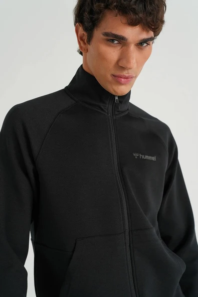 Hummel Evon Zip 921678-2001 Siyah Erkek Eşofman Üstü - 6