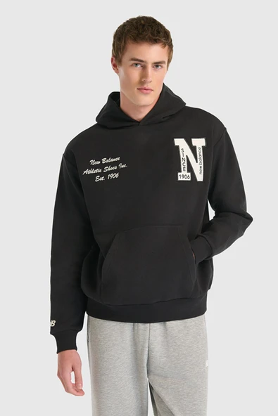 New Balance Lifestyle Hoodie UNH3534-BK Siyah Unisex Hoodie - 2