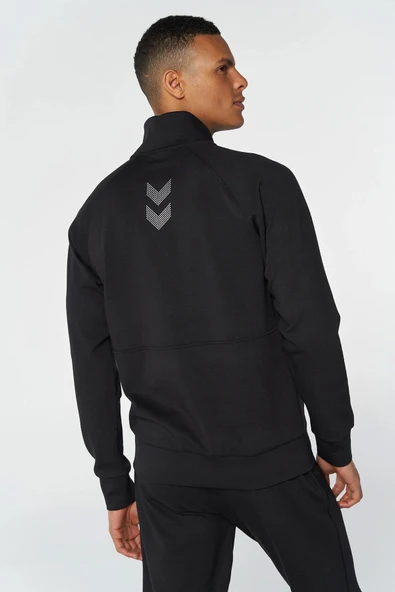 Hummel Evon Zip 921678-2001 Siyah Erkek Eşofman Üstü - 7