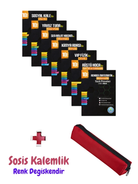 10. Sınıf Yazılı Provaları Seti - 7 Kitap 1 ve 2. Dönem + Sosis Kalem Kutusu ürün görseli