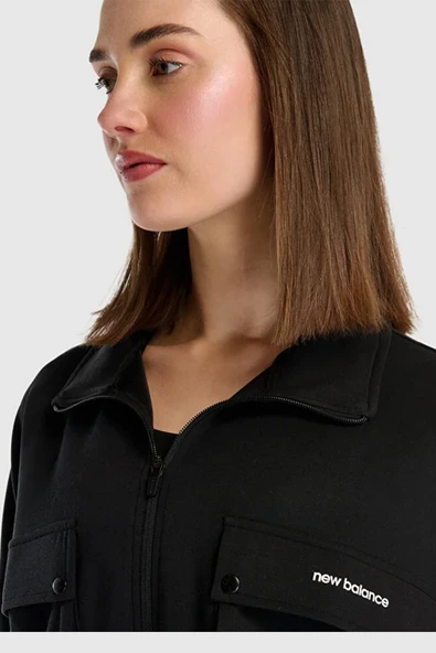 New Balance Lifestyle WNJ1529-BK Siyah Kadın Sweatshirt - 5