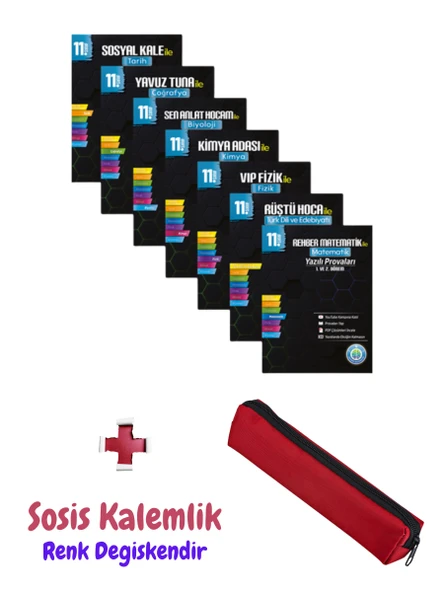 11. Sınıf Yazılı Provaları Seti - 7 Kitap 1 ve 2. Dönem + Sosis Kalem Kutusu ürün görseli