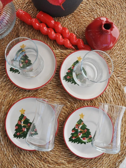 İmroz Yeniyıl 2 li Çay Seti - Resim 2