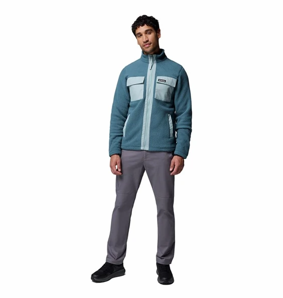 Columbia Juniper Peak™ Full Zip Fleece Mavi Erkek Outdoor Polar XE6508 - Resim 7