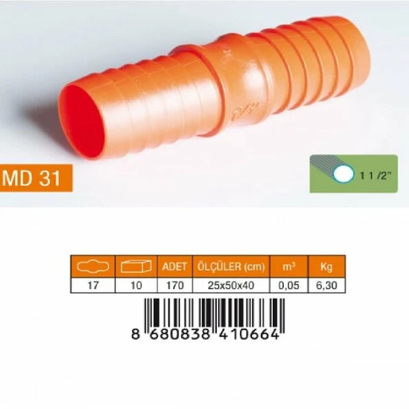 MEDALYAN MD 31 Normal Hortum Ekı 1 1/2" ürün görseli