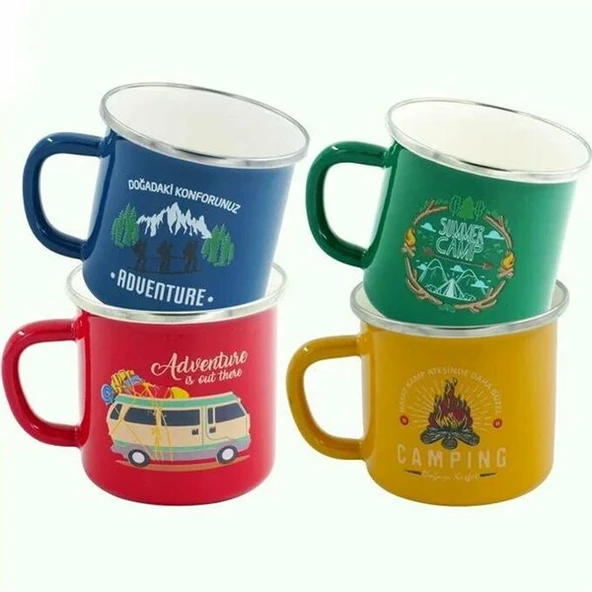 ORCAMP OR-OUT-1900-4 Out-1900/Emaye Kupa 9 Cm Yeşil ürün görseli 1