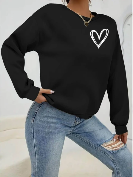 Kadın Uzun Kollu Bisiklet Yaka Viskon Iki Iplik Bluz ürün görseli 1