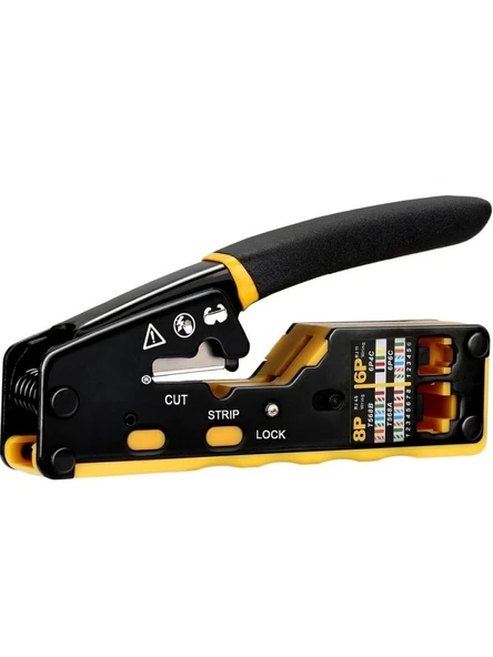 PrimeX PX-8070Y RJ45/RJ11 CAT6/CAT7, Yeni Nesil EZ RJ45 Pense Cat6 Cat7, Yeni Nesil Pense Cat7 (Bıçaklı) ürün görseli 1