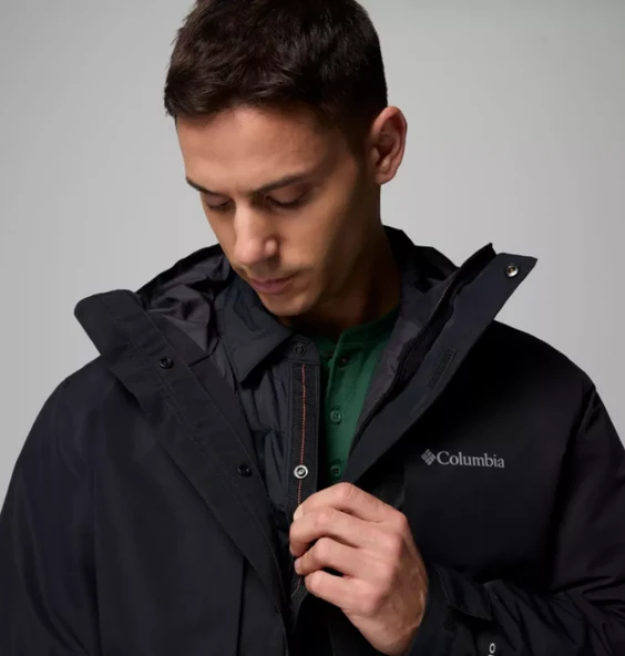 Columbai Landroamer™ Shirt Jacket Interchange Siyah Erkek Outdoor Mont WM4837-010 - Resim 6