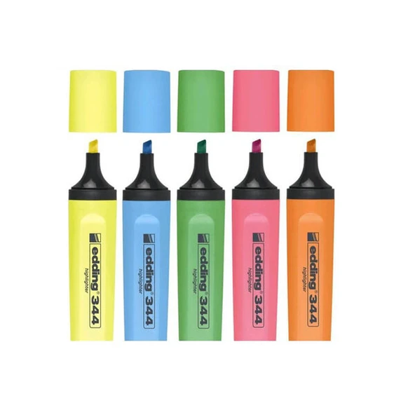 EDDİNG ED344P599 E-344 Fosforlu Kalem 5'Li ürün görseli 1