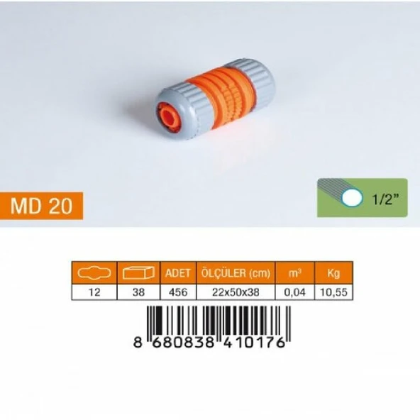 MEDALYAN MD 20 1/2" Lüx Hortum Eki ürün görseli