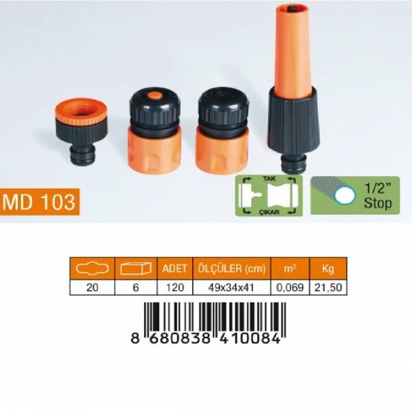 MEDALYAN MD 103 Otomatık Ayarlı Lans 4"Lu Set 1/2" ürün görseli