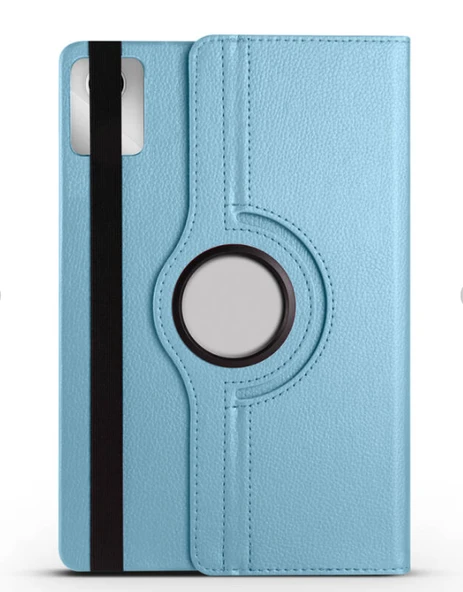 Lenovo M11 TB-330FU Uyumlu Standlı 360° Yatay Dikey Dönebilen Deri Tablet Kılıfı - Resim 6