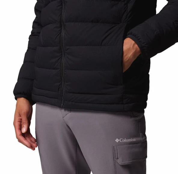 Columbia Drift Peak™ Stretch Down Hooded Jacket Siyah Erkek Outdoor Mont WE1852-010 - Resim 6