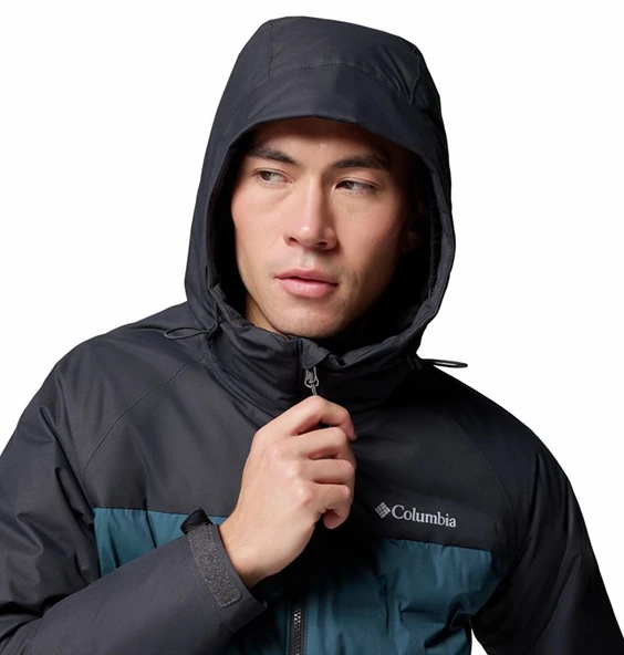 Columbia Grand Trek™ III Down Hooded Jacket Mavi Erkek Outdoor Mont WM7857 - Resim 5
