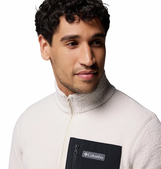 Columbia Jasper Ridge Pebbled Tam Fermuarlı Erkek Polar Üst AM1658 - Resim 5