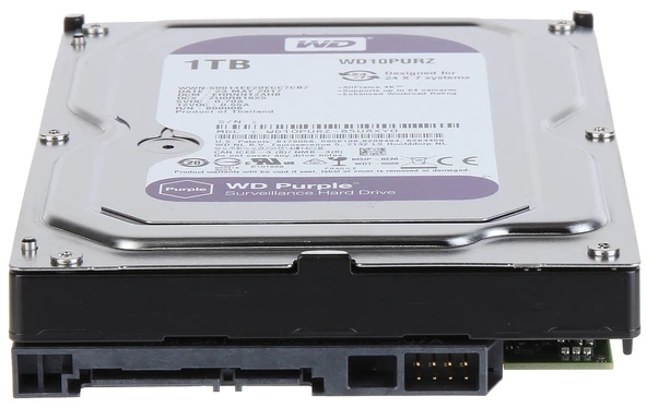 1 TB WD Purple 3.5 64MB 5400Rpm Sata3 (WD10PURZ) 7/24 Güvenlik Disk - Resim 3