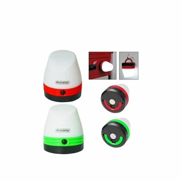 ORCAMP OR-OUT-4550-2 Out-4550 Pilli Kamp Feneri Yeşil ürün görseli 1