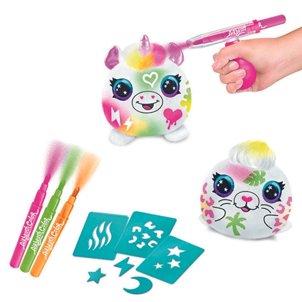 Airbrush Plush Sürpriz Mi·ni· Neon Peluş 2’li Paket - Resim 2