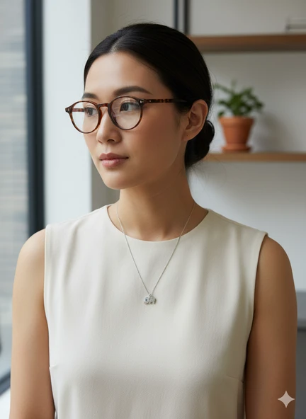 0Minik Uğur Fil Kolyesi - Minimalist Kadın Kolye ürün görseli 1