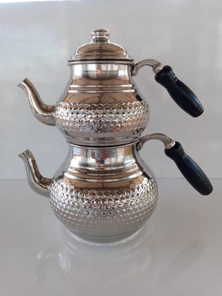 Bakır Çaydanlık. - Resim 6