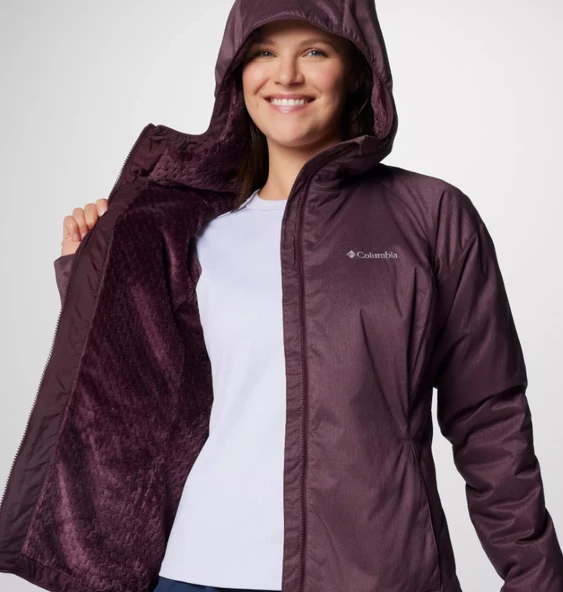 Columbia Kruser Ridge™ III Plush Softshell Jacket Mor Kadın Outdoor Mont WL3248 - Resim 6