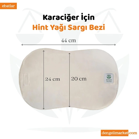 HİNT YAĞI SARGI BEZİ 4'LÜ SET: KARACİĞER, PELVİK, TİROİD/GÖZ VE GÖĞÜS SARGI BEZİ, Pamuklu, Ergonomik - Resim 2