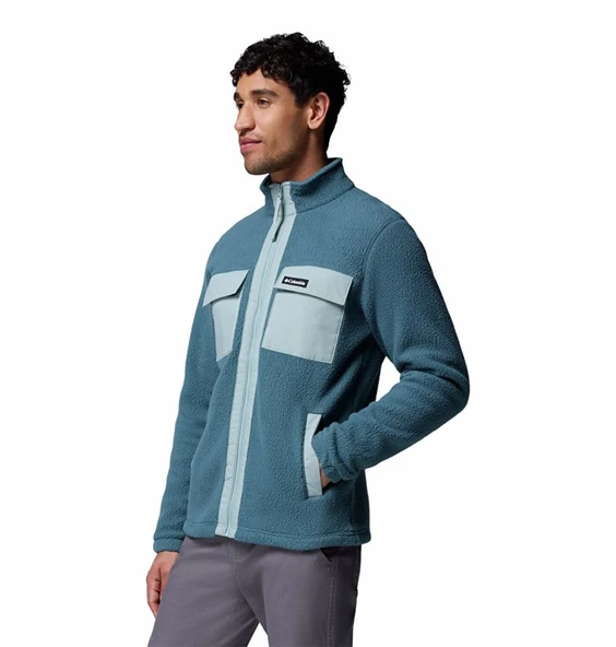 Columbia Juniper Peak™ Full Zip Fleece Mavi Erkek Outdoor Polar XE6508 - Resim 3