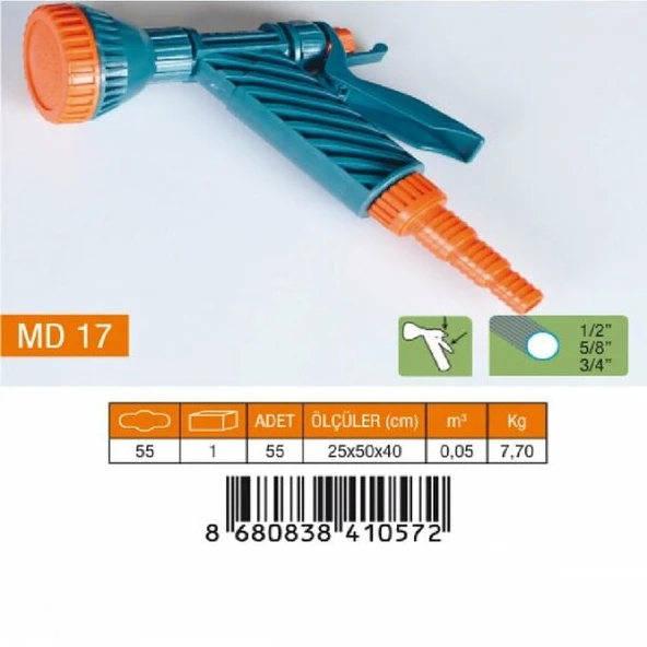 MEDALYAN MD 17 Tetikli Tab.Süzek (1/2"-5/8"-3/4" N.Rekor) ürün görseli