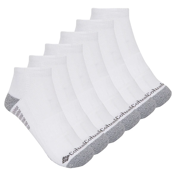 Columbia Athletic Fashion No-Show With Pique Footbed 6'lı Erkek Kısa Çorap C1181_WHI ürün görseli