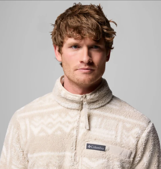 Columbia Rugged Ridge™ High Pile Half Zip Bej Erkek Outdoor Polar AE3598-278 - Resim 5