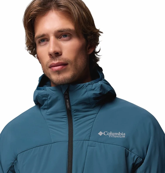 Columbia Silver Leaf™ Lite Hooded Jacket Erkek Outdoor Softshell Mont WO0604-429 - Resim 6