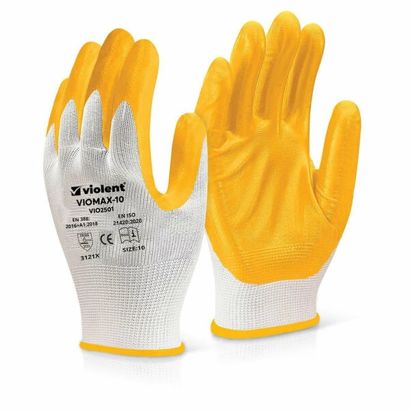 VİOLENT Sarı Nitril Eldiven No:10 ürün görseli 1