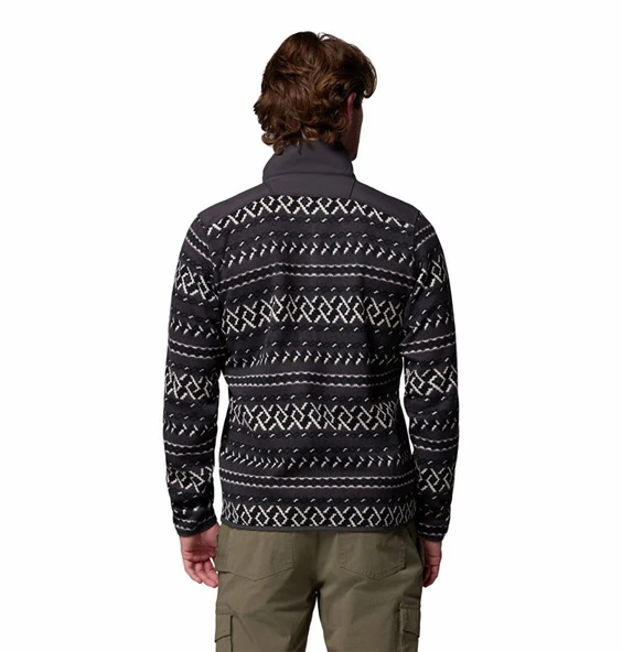 Columbia Sweater Weather™ Printed Half Zip II Siyah Erkek Outdoor Polar AO5809 - Resim 2