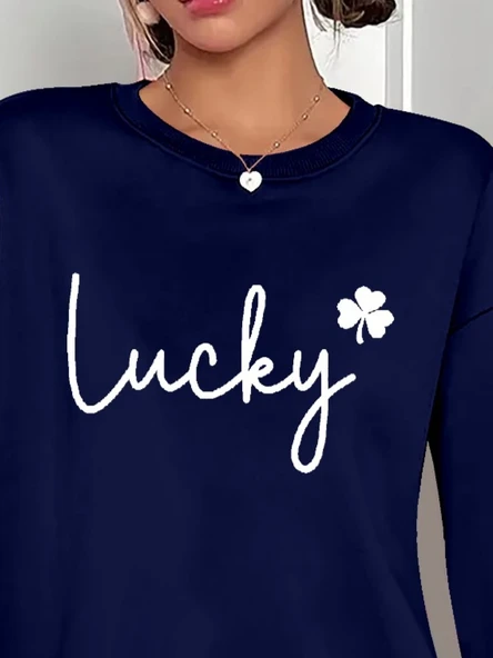 Kadın Uzun Kollu Bisiklet Yaka Viskon Iki Iplik Bluz - Resim 2