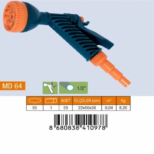 MEDALYAN MD 64 Tet. Tab. Süzek 8 F. (1/2"-5/8"-3/4") ürün görseli