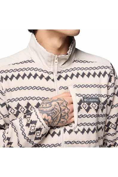 Columbia Sweater Weather™ Printed Half Zip II Kahverengi Erkek Outdoor Polar AO5809 - Resim 4