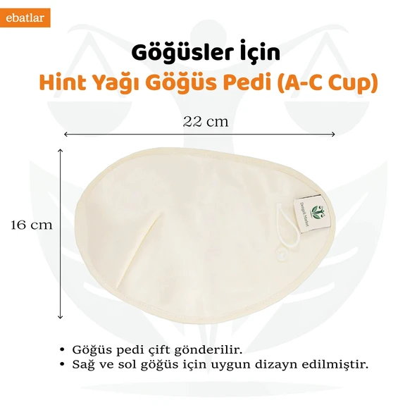 HİNT YAĞI SARGI BEZİ 4'LÜ SET: KARACİĞER, PELVİK, TİROİD/GÖZ VE GÖĞÜS SARGI BEZİ, Pamuklu, Ergonomik - Resim 5