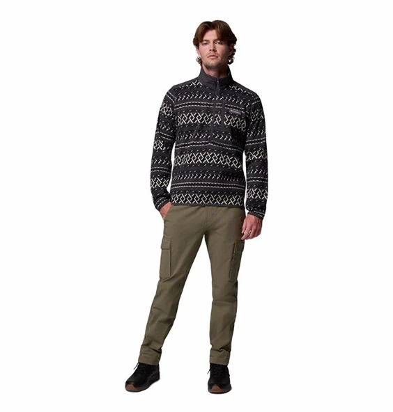 Columbia Sweater Weather™ Printed Half Zip II Siyah Erkek Outdoor Polar AO5809 - Resim 6