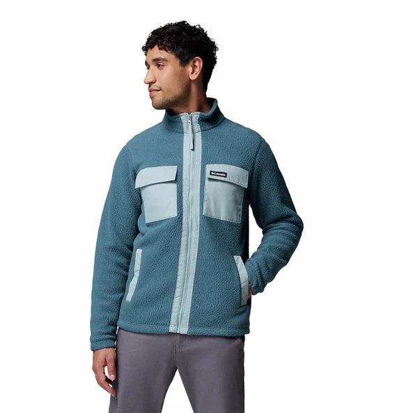 Columbia Juniper Peak™ Full Zip Fleece Mavi Erkek Outdoor Polar XE6508 ürün görseli 1