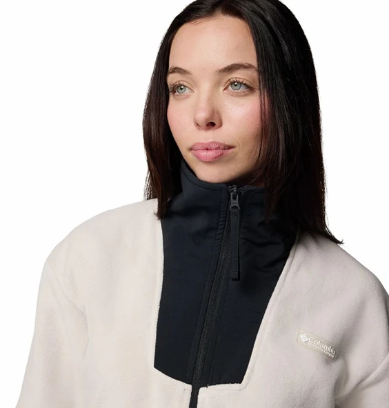 Columbia Sequoia Grove™ Full Zip Fleece Krem Kadın Outdoor Polar AL0684 - Resim 4