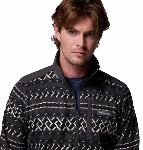 Columbia Sweater Weather™ Printed Half Zip II Siyah Erkek Outdoor Polar AO5809 - Resim 4