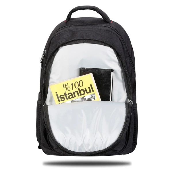 Classone BP-L200 Palermo Serisi WTXpro Su Geçirmez Kumaş 15,6" Uyumlu Laptop Notebook Çantası - Resim 8