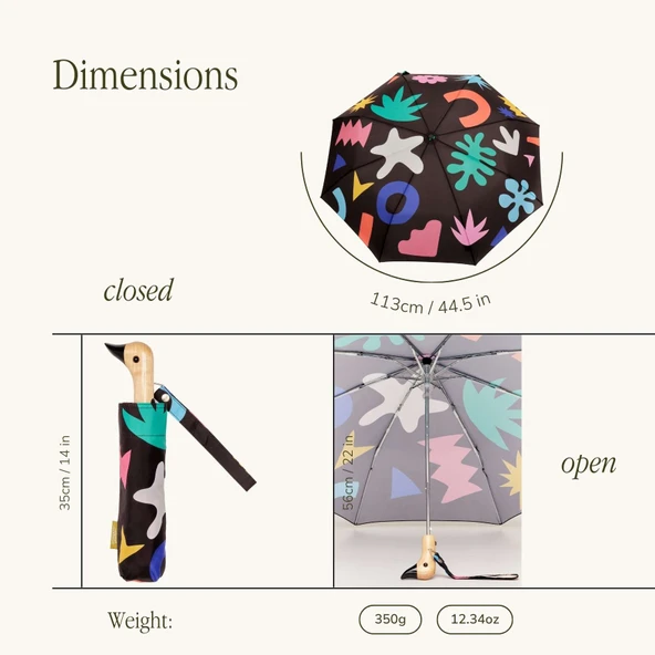 Original Duckhead Duck Kompakt Şemsiye Palma - Resim 5