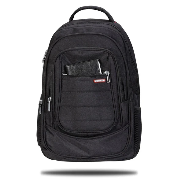 Classone BP-L200 Palermo Serisi WTXpro Su Geçirmez Kumaş 15,6" Uyumlu Laptop Notebook Çantası - Resim 6