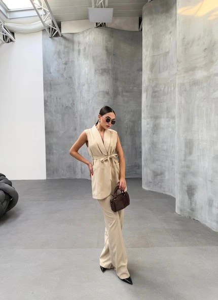 Cura Yelek Pantolon İki̇li̇ Takim - Resim 3