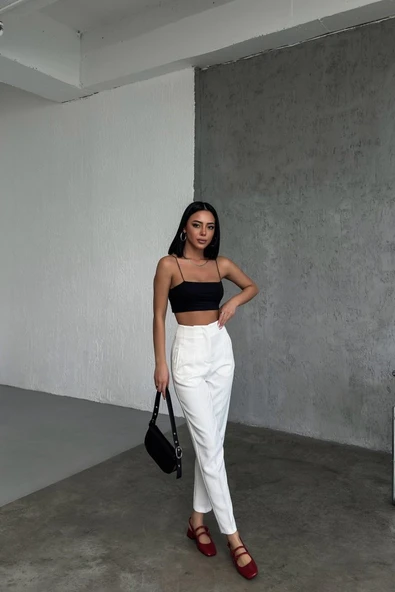 Yüksek Bel Pensli̇ Pantolon ürün görseli 1