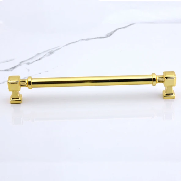 Mobilya Çekmece Mutfak Dolabı Dolap Kapak Kulplar Kulb Kulp Gold Altın Kulp 224 mm - Resim 3